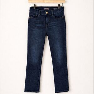 DL1961 Mara Straight Jeans 26 Mid Rise Instasculpt Ankle Dark Wash Premium Denim